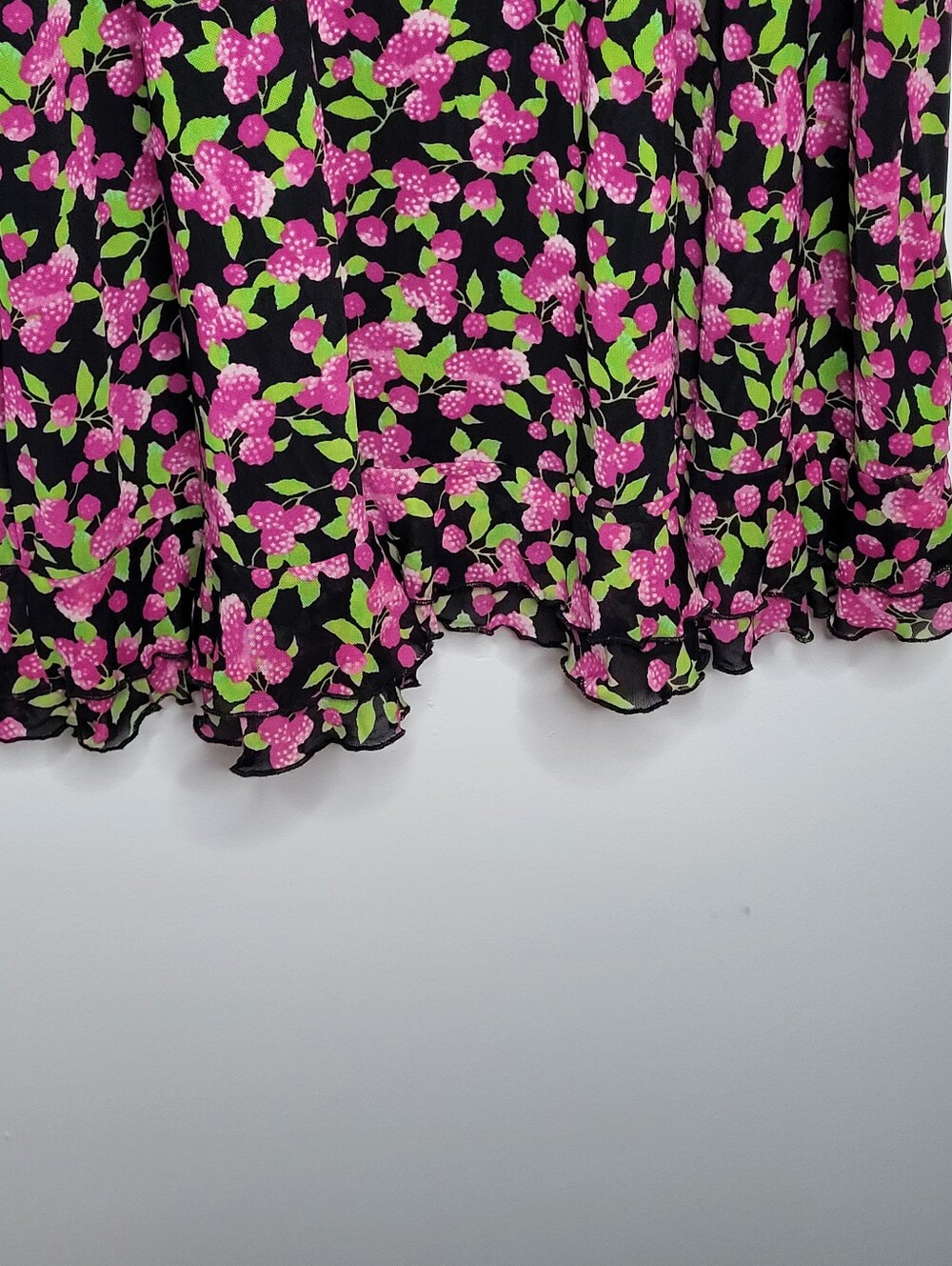 ModCloth Jam Packed on the Prairie Dress Size 2X Raspberry Ruffle - Picture 5 of 13